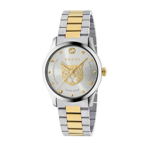 women's gucci silver watch|Gucci watch women silver.